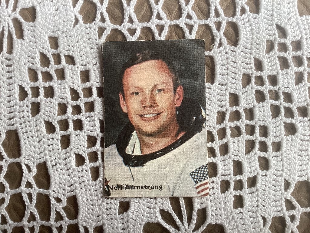 Prentje chromos chocolat Victoria NEIL ARMSTRONG, Verzamelen, Ophalen of Verzenden, Gebruikt