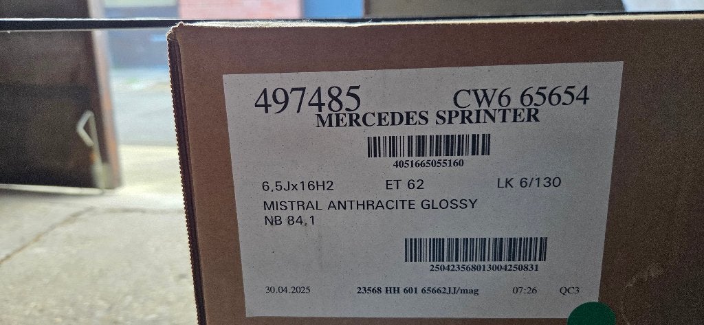 Nieuwe stalen velgen voor Mercedes sprinter 4x, Ophalen, Bestelwagen, Velg(en), 16 inch