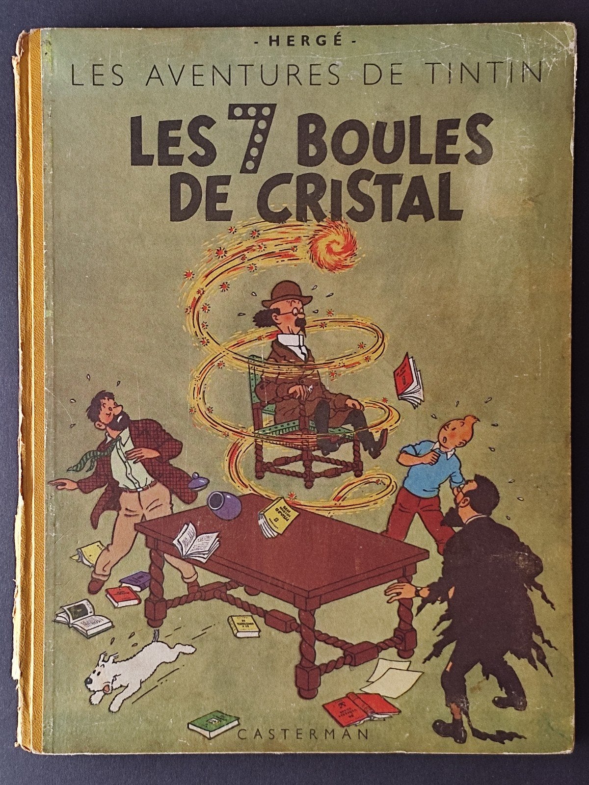 Kuifje - Les 7 boules de Cristal (Eerste druk) 1948., Boeken, Stripverhalen, Ophalen of Verzenden