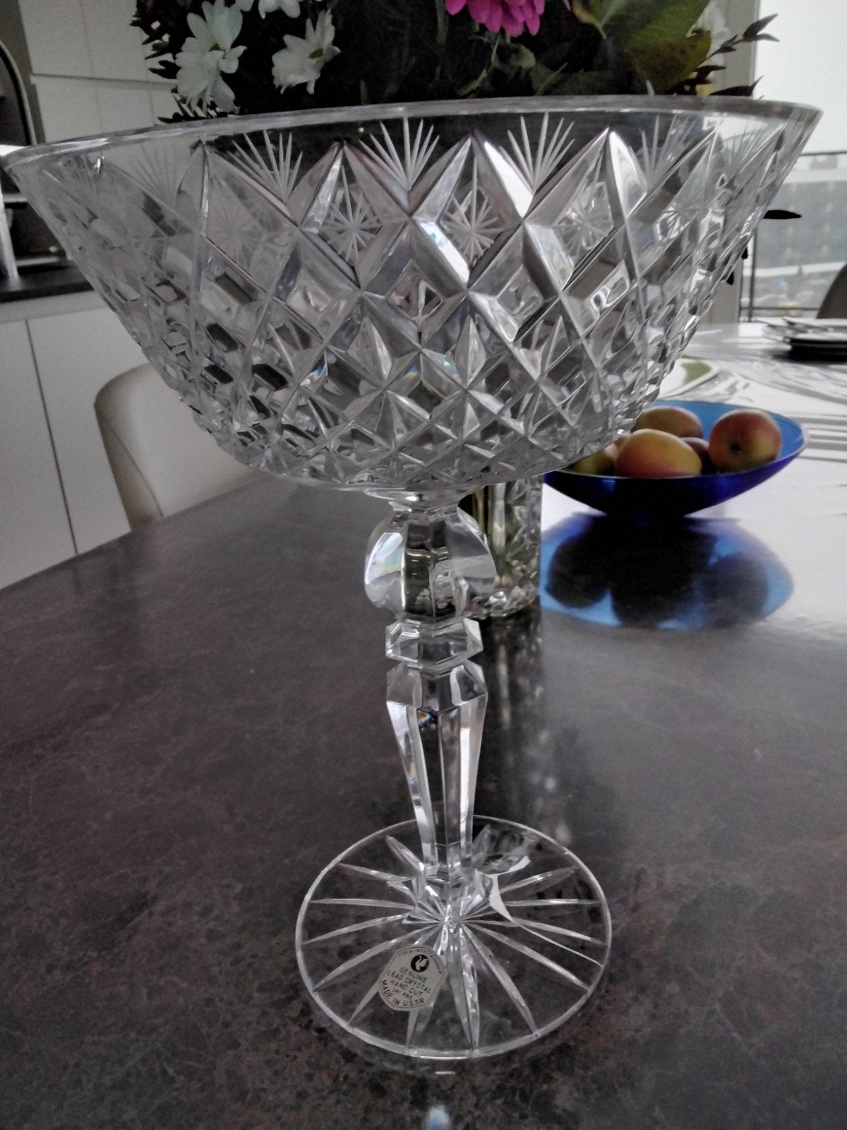bol à fruits en cristal pur, Enlèvement ou Envoi