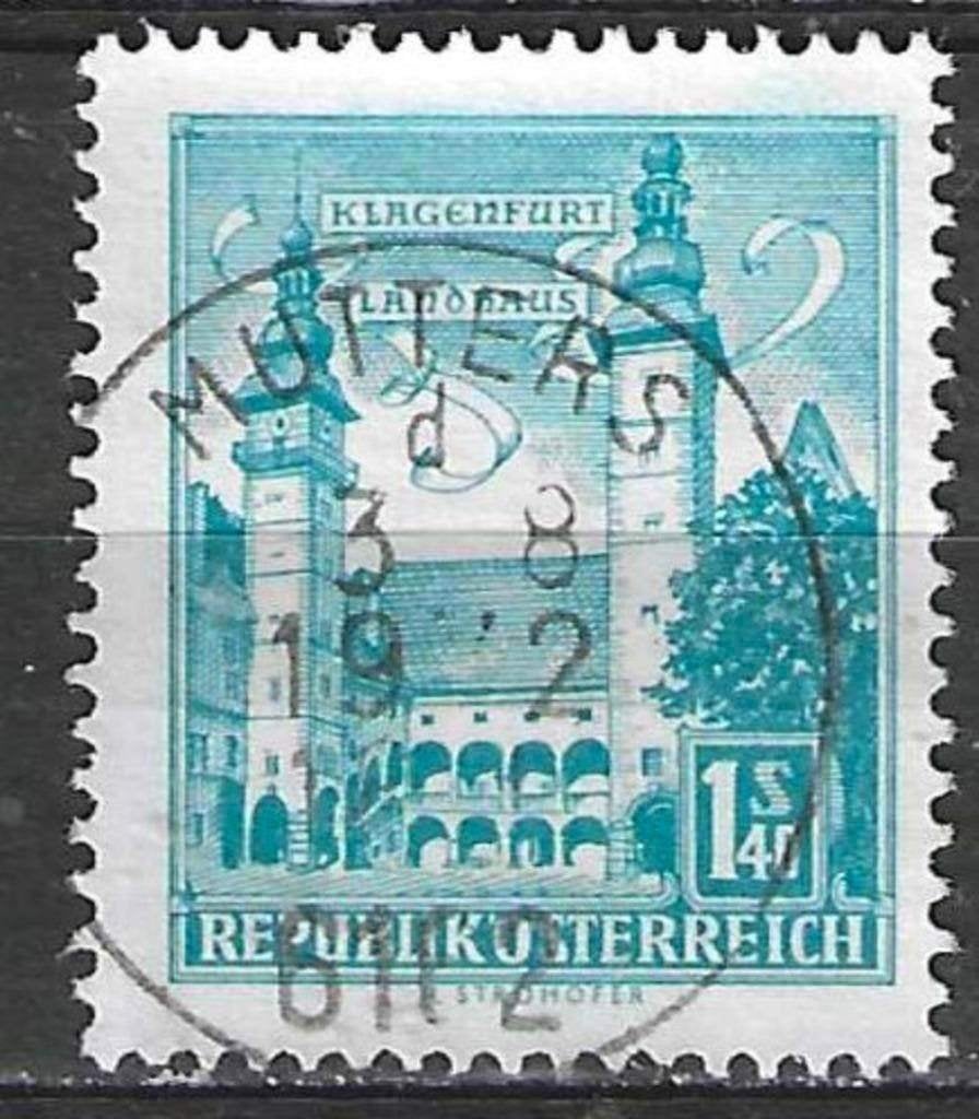 Autriche 1957/1965 - Yvert 871AB - Monument ou édifice (ST), Timbres & Monnaies, Timbres | Europe | Autriche, Envoi, Affranchi