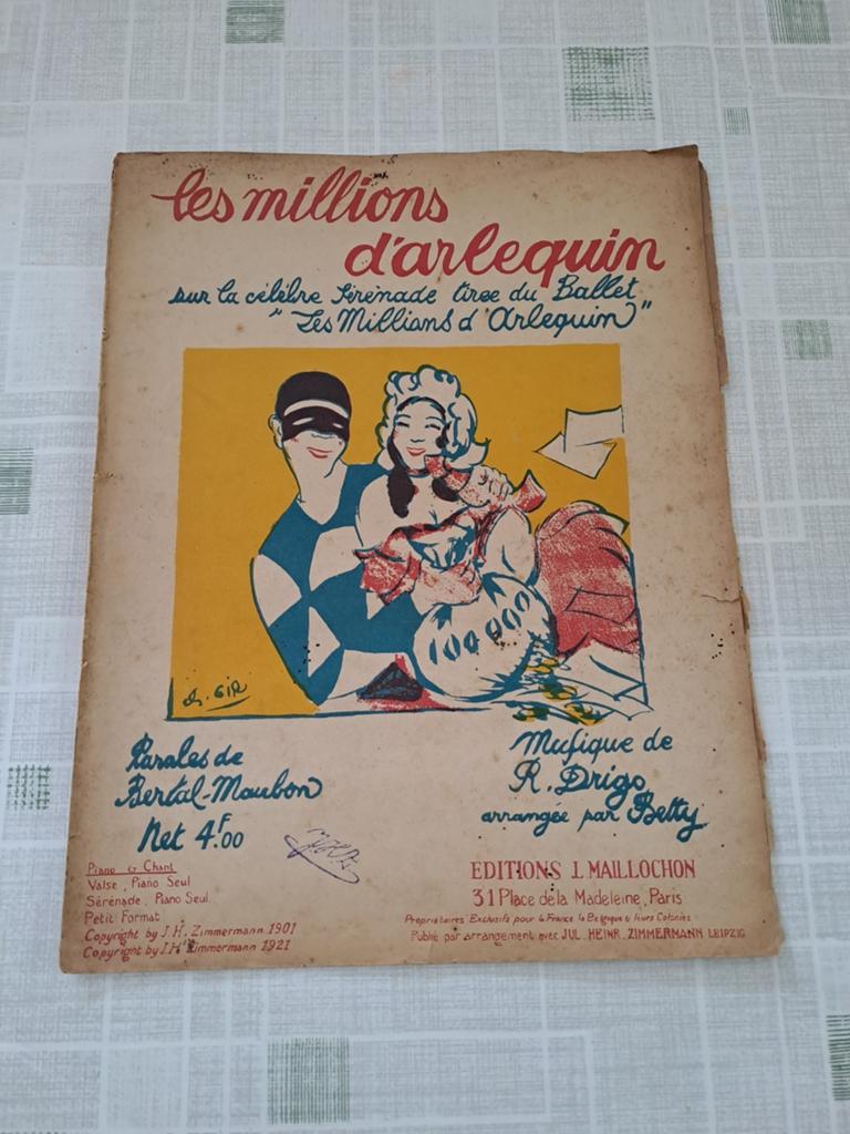 Bladmuziek Les millions d'arlequin, Ophalen of Verzenden