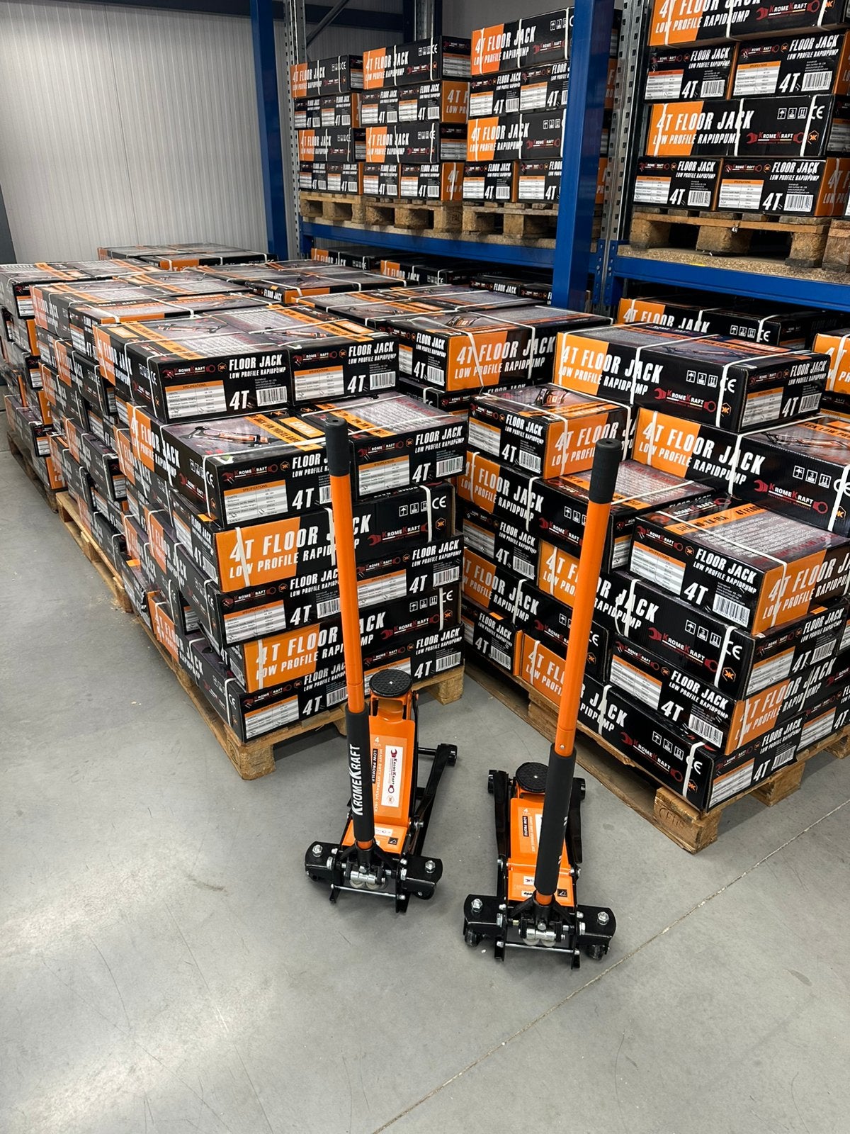 NIEUW Auto Krik 4 Ton Dubbel Hydraulische POMP NU IN STOCK!, Auto diversen, Ophalen, Nieuw, Hydraulisch, Garagekrik