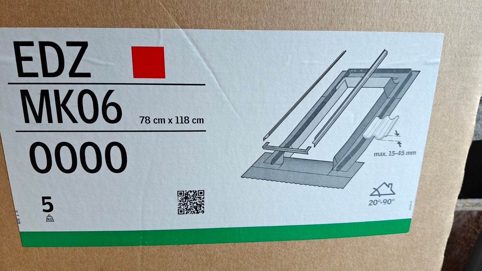 Velux EDZ MK06 0000 TE KOOP, Enlèvement