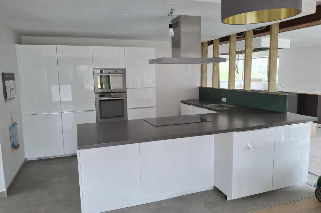 Cuisine, Ophalen, Gebruikt, Wit, Hoekkeuken