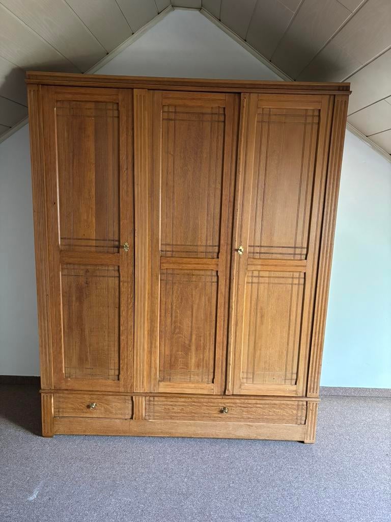 Placard/armoire d'entrée en chêne, chêne clair, 150 à 200 cm, Utilisé, Chêne, Avec tablette(s)