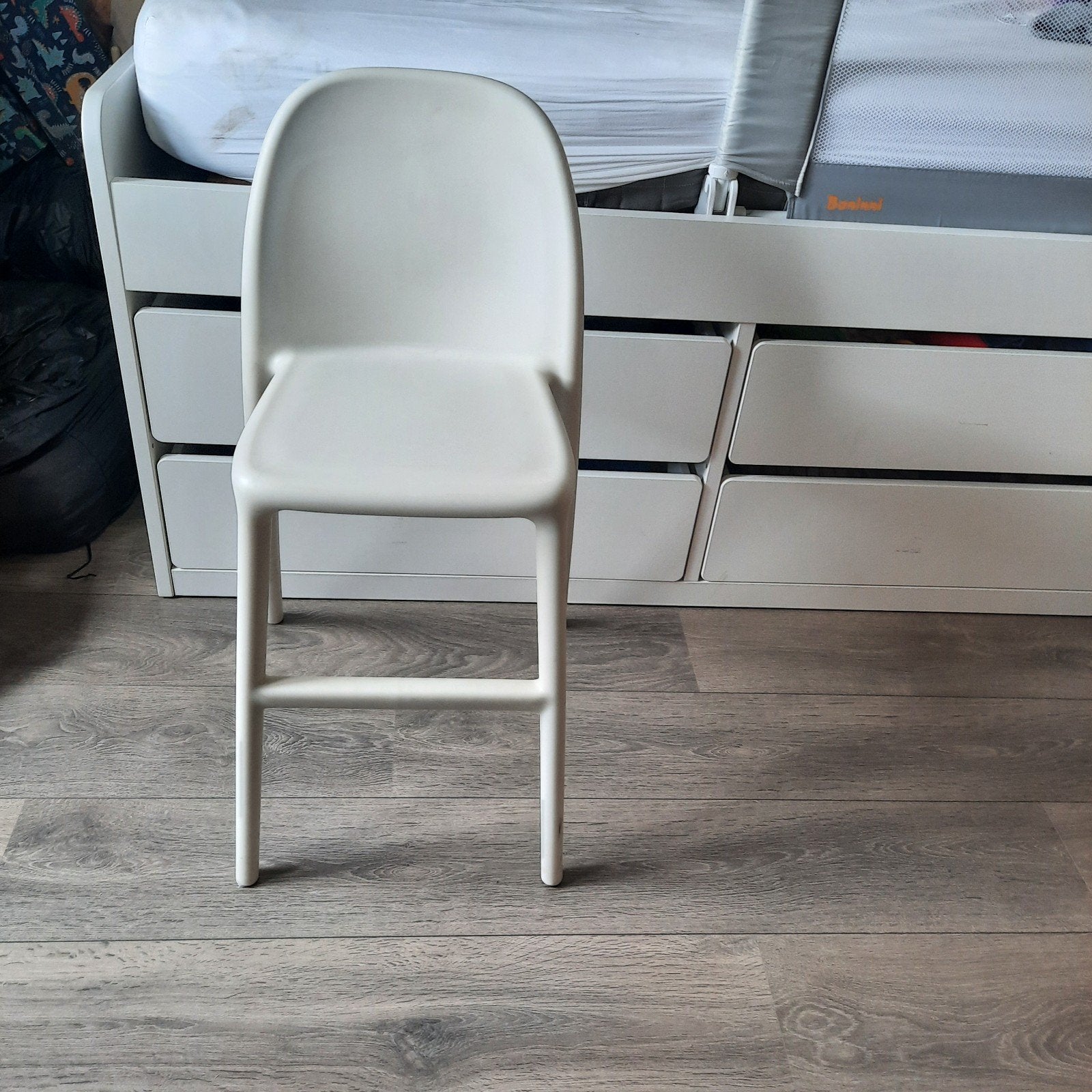 witte ,hoge kinderstoel ikea, Ophalen