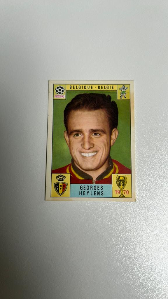 Voetbal sticker Mexico 70, Georges Heylens, Ophalen of Verzenden, Zo goed als nieuw