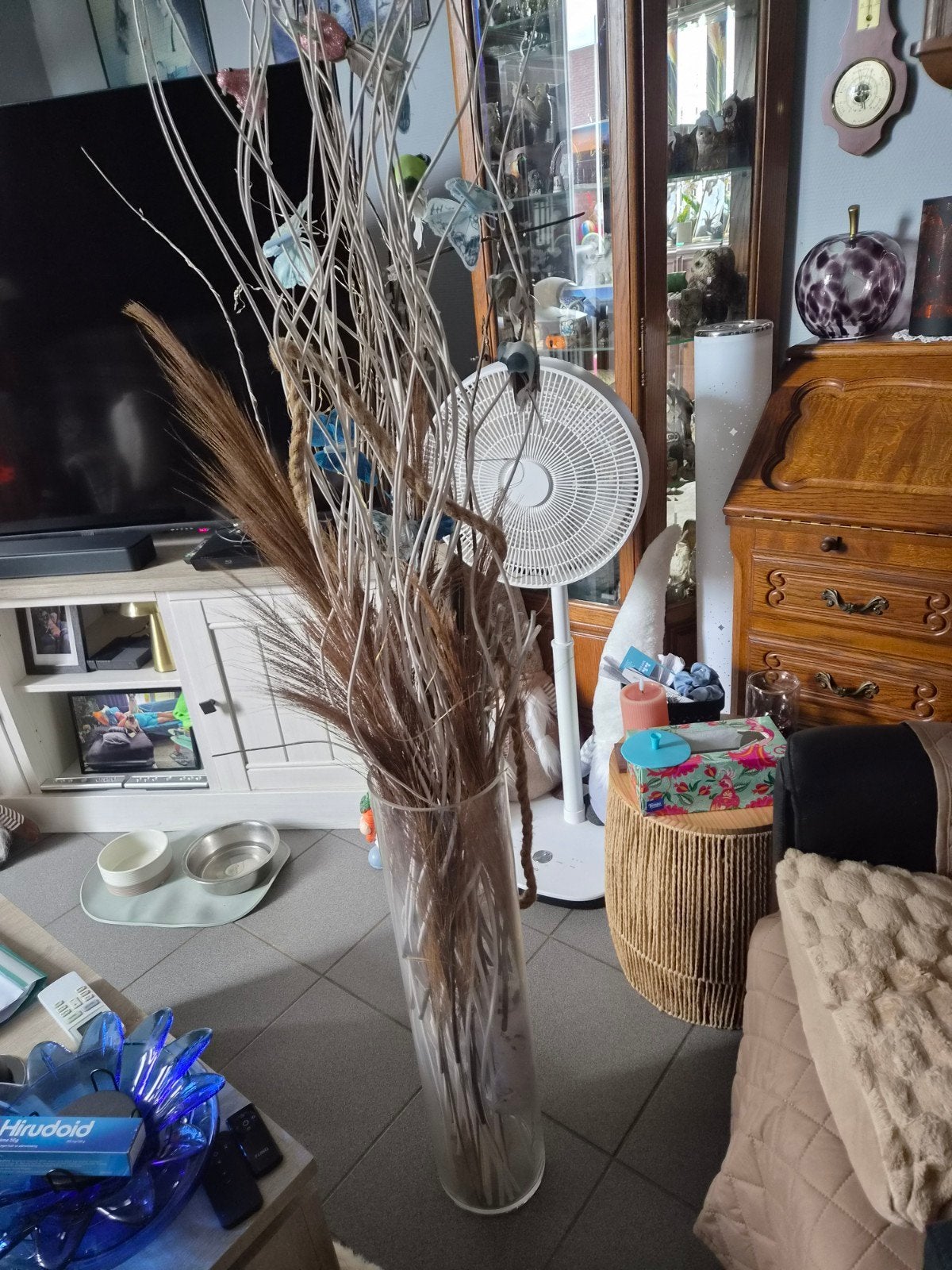 grand vase avec des branches et des papillons et des oiseaux, Enlèvement, Comme neuf