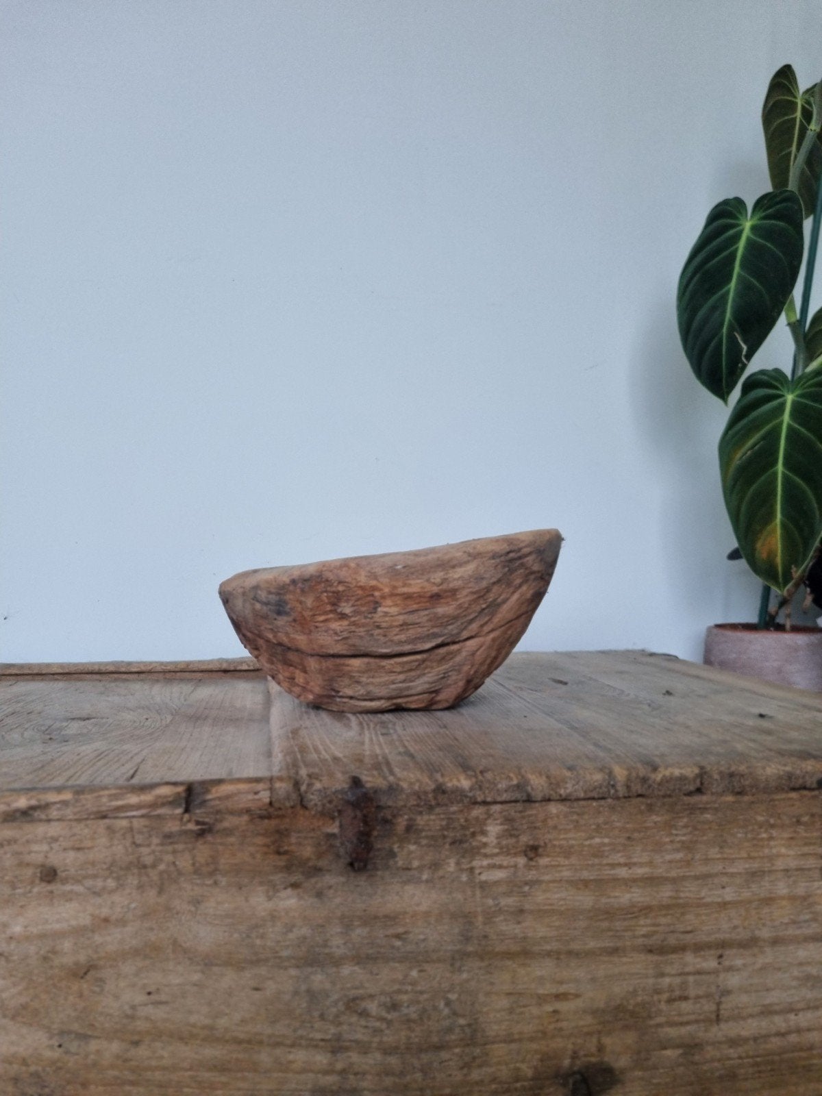 Ancienne augeur/bol en bois, Enlèvement ou Envoi, Balance