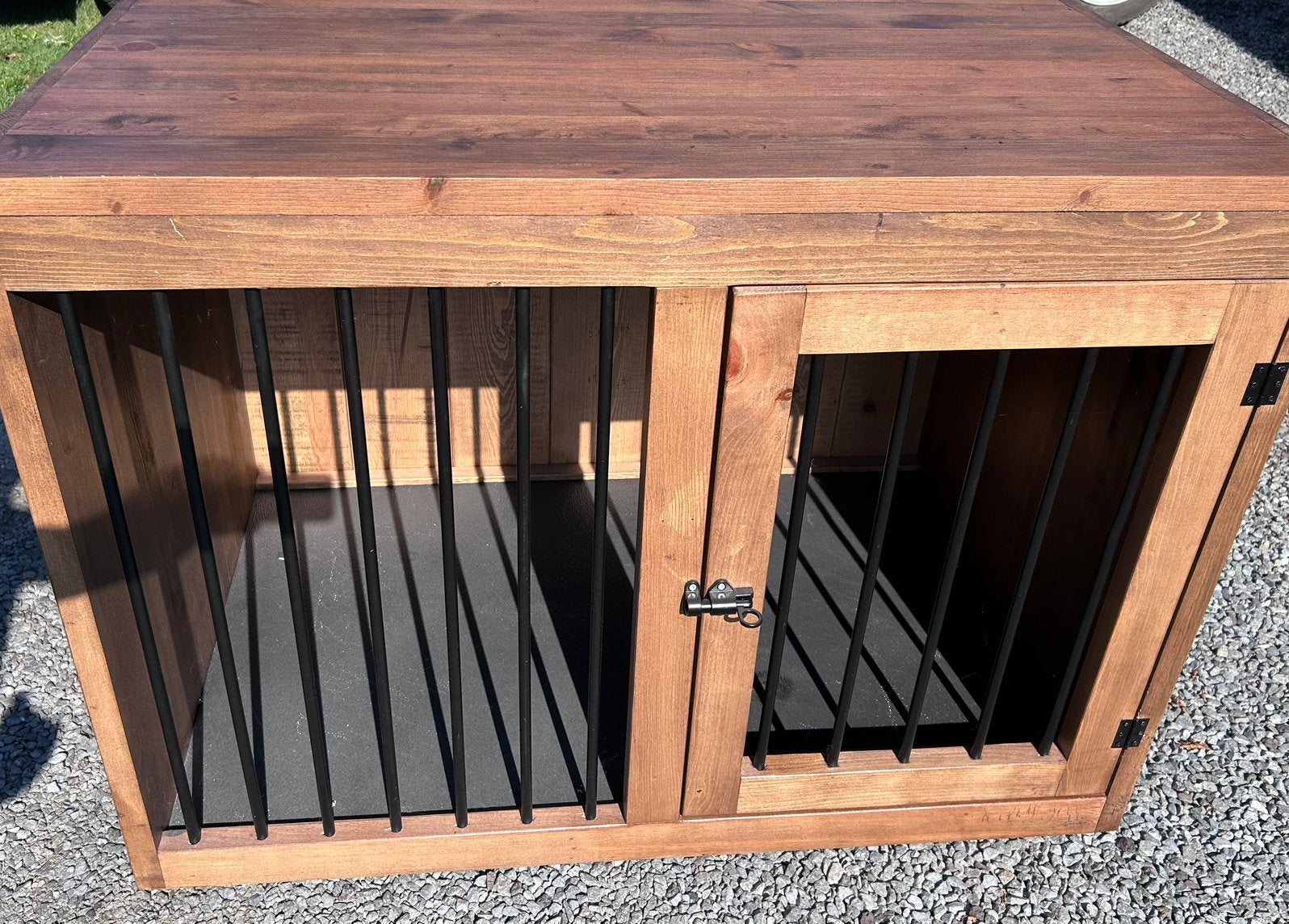 Houten hondenbench, Dieren en Toebehoren, Hondenbenches, Ophalen, Zo goed als nieuw