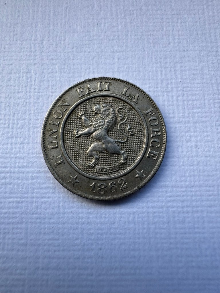 België - 10 centimes 1862, Postzegels en Munten, Munten | België, Ophalen of Verzenden, Overig, Losse munt