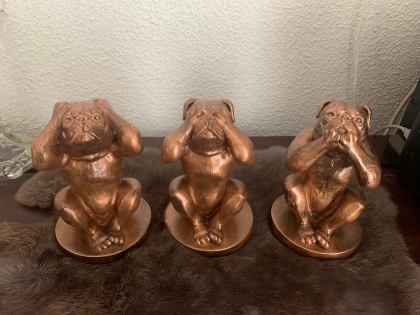 Stafford Bully hondenbeeldjes set van 3 in de aanbieding, Ophalen of Verzenden, Nieuw, Dier