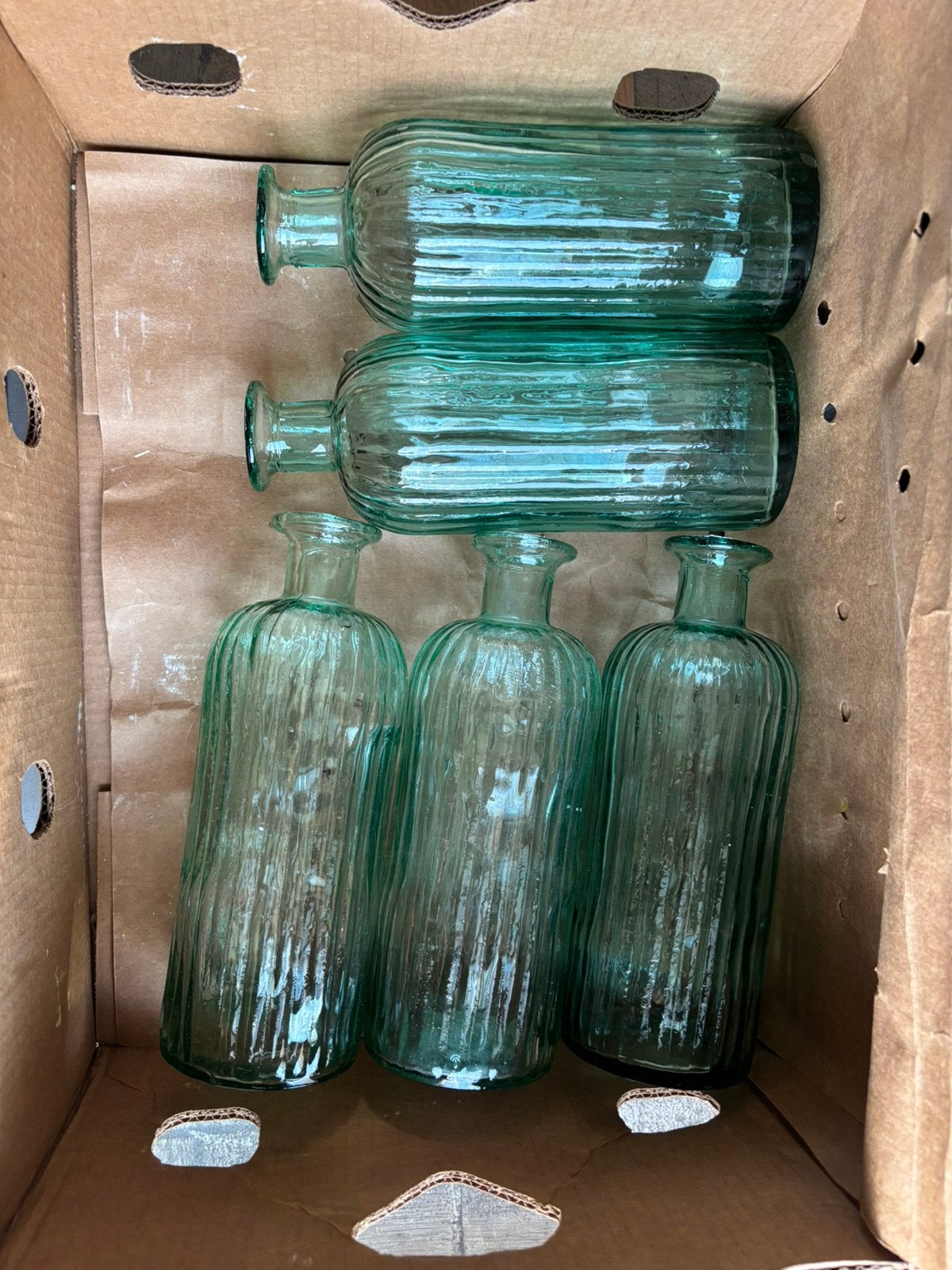 Trouwdecoratie vazen groen, Maison & Meubles, Accessoires pour la Maison | Vases, Enlèvement, Comme neuf, Vert