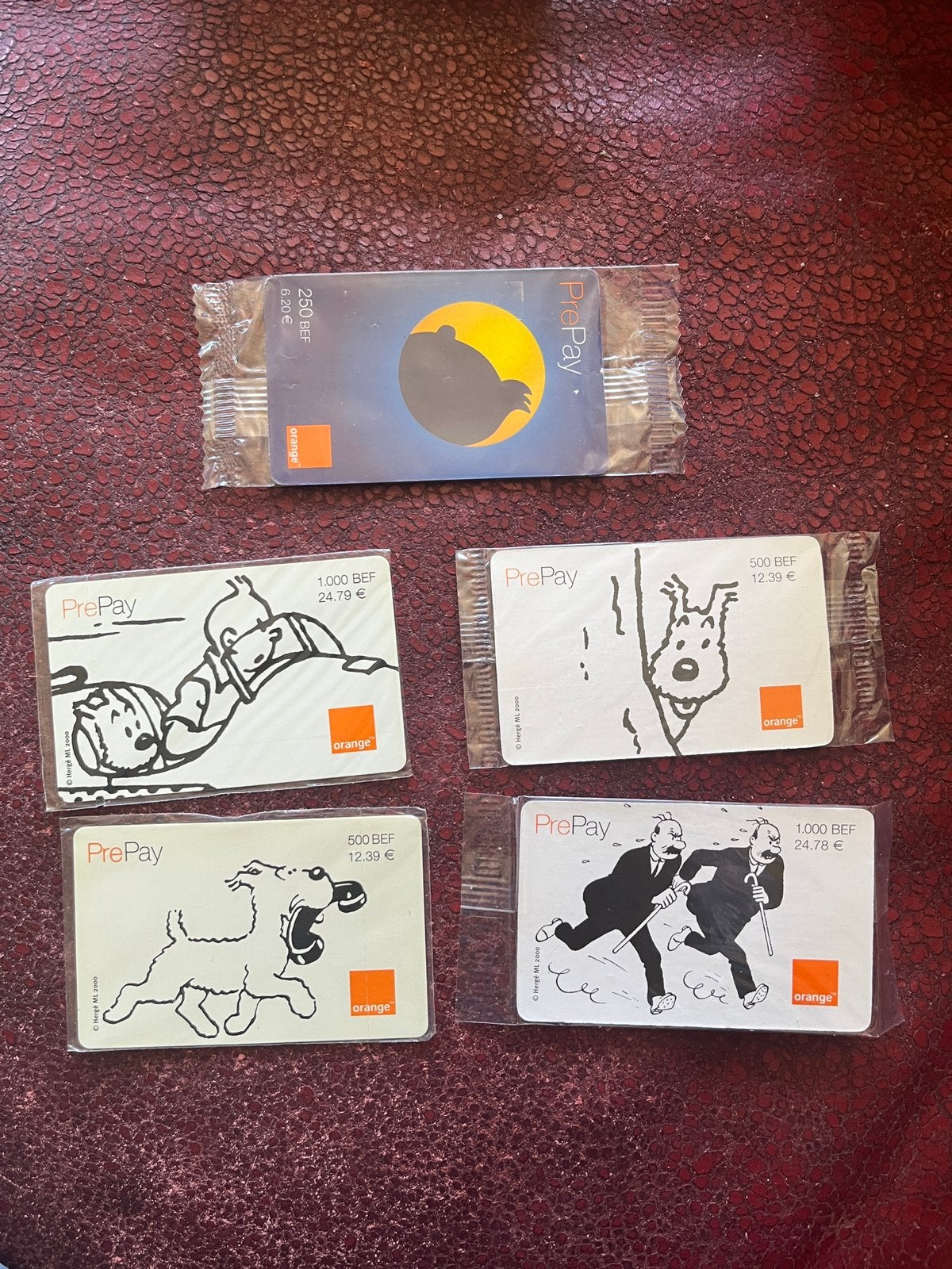 Télécarte recharge orange Belgique Tintin, Verzamelen, Telefoonkaarten, Ophalen of Verzenden