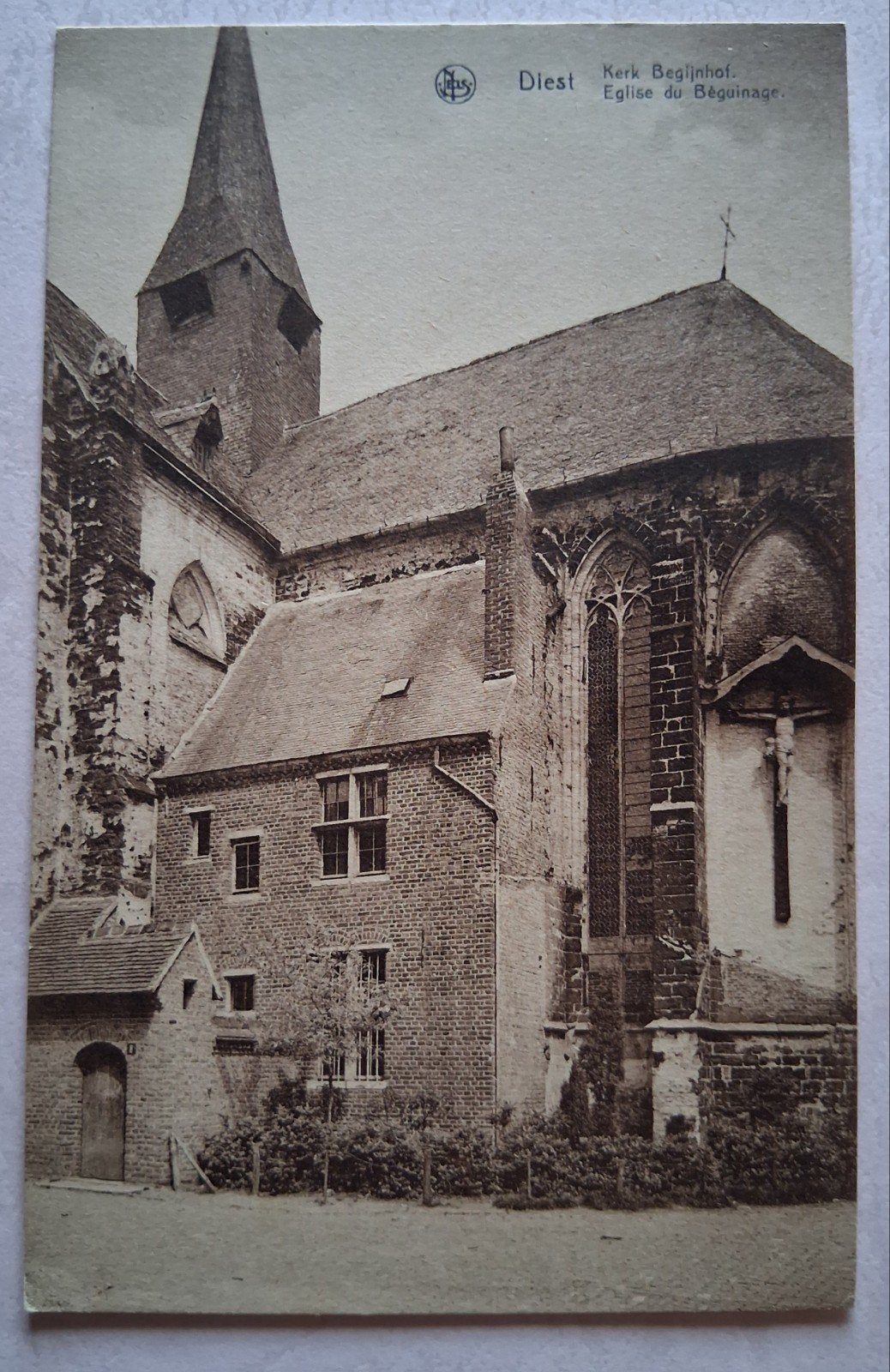 vintage Postkaart Kerk Begijnhof Diest, Enlèvement ou Envoi