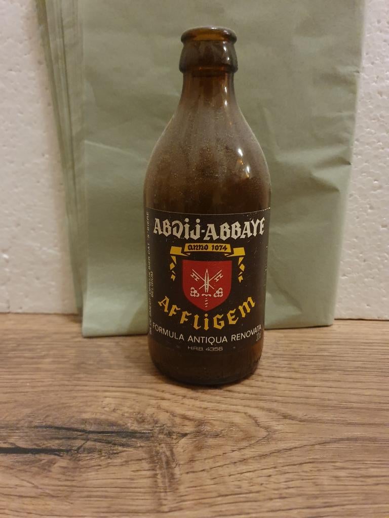 Oude Glazen bierfles - Abdij Affligem -, Ophalen of Verzenden, Gebruikt, Flesje(s), Overige merken