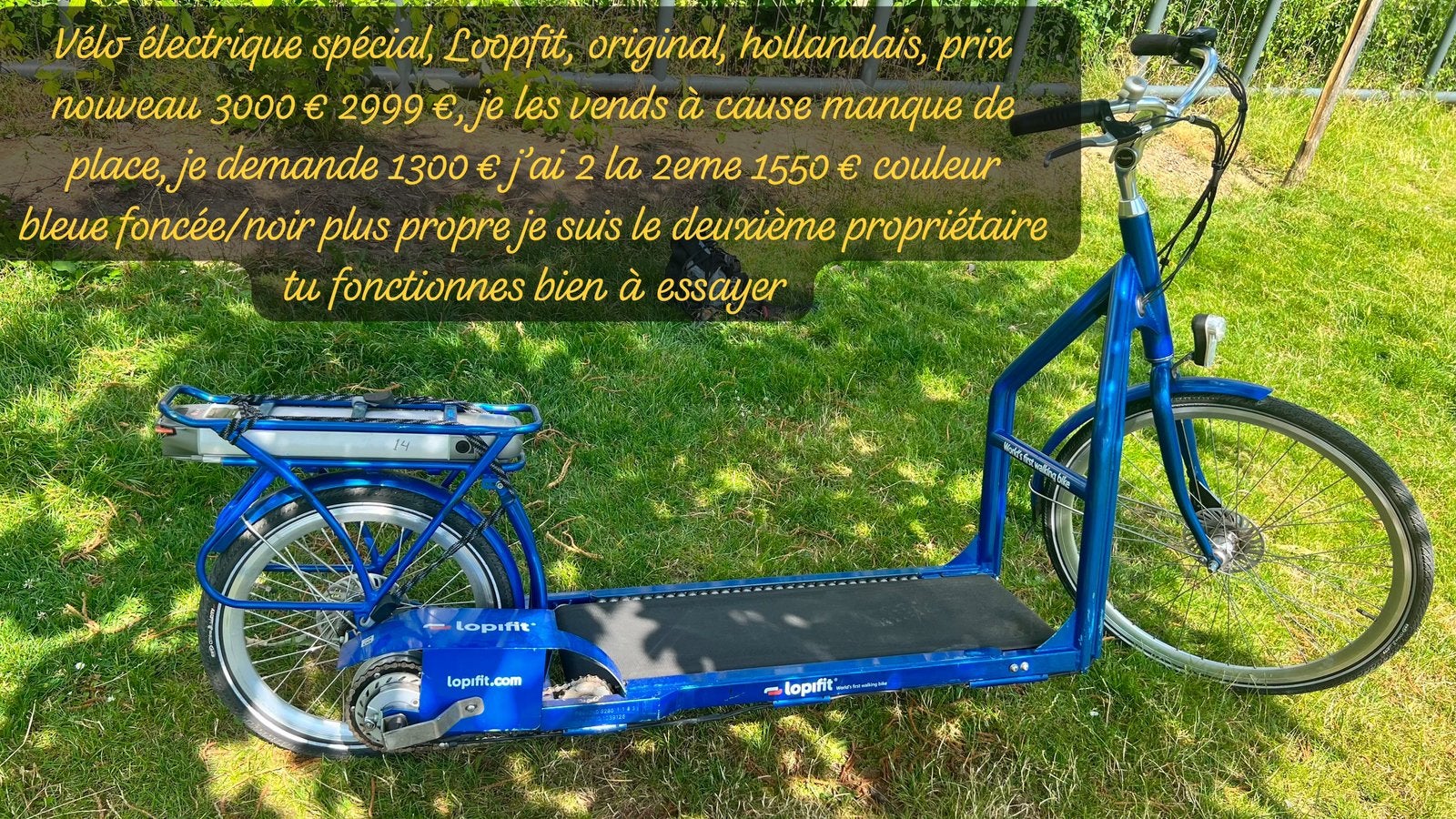 VELO ÉLECTRIQUES ️ LOPIFIT D’ORIGINE HOLLANDAISE, Vélos & Vélomoteurs, Vélos électriques, Utilisé, Autres marques, 30 à 50 km par batterie
