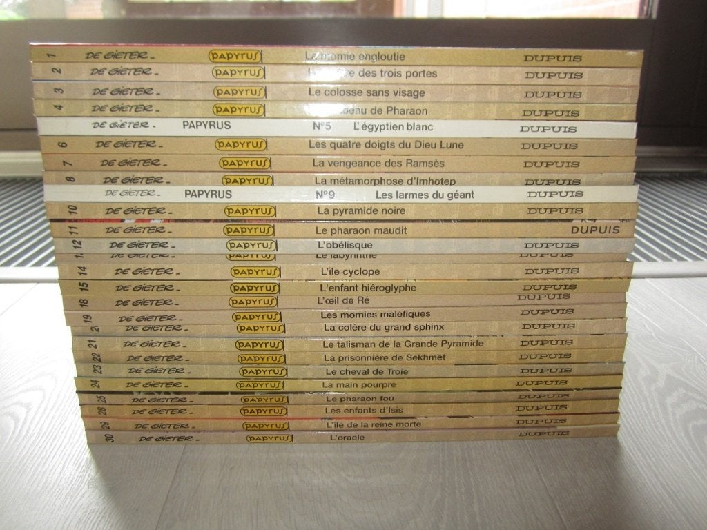 Papyrus - Rééd : 4,00Eur / p - E.O. : 4,50 Eur / p, Livres, Plusieurs BD, Enlèvement ou Envoi, Comme neuf, De Gieter