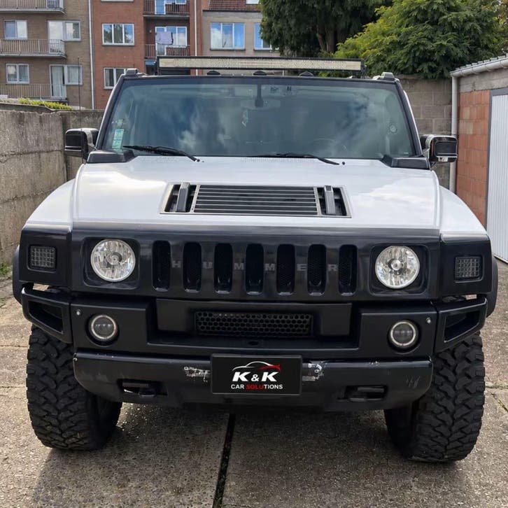 HUMMER H2 SUT V8 4X4, Auto's, Automaat, Adaptive Cruise Control, 2880 kg, Wit
