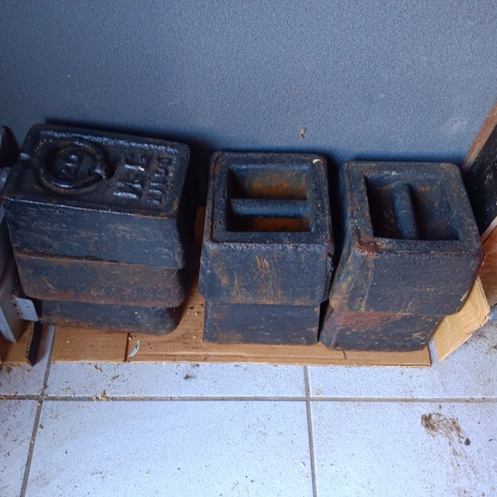 gewichten 20kg, Bricolage & Construction, Balances, Enlèvement, Utilisé, Balance au sol, Moins de 50 kg