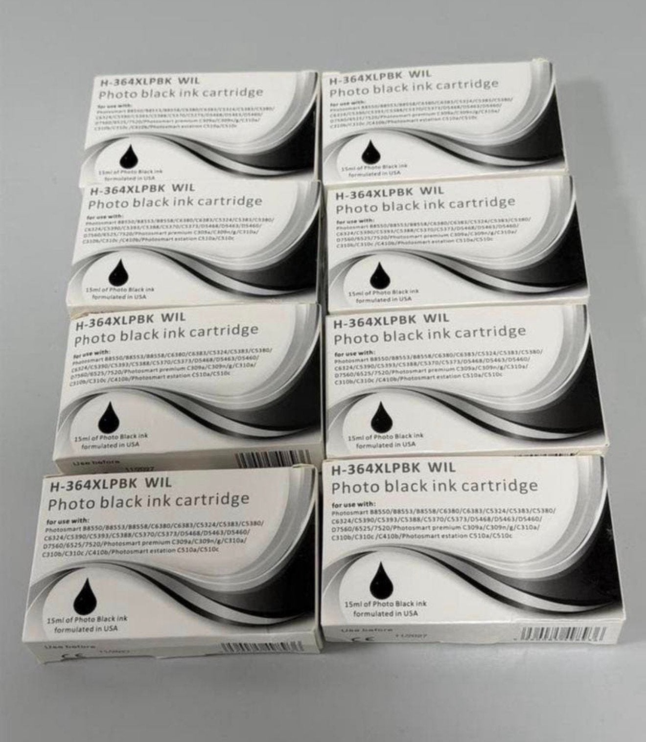 8x HP 364XL Photo Black inktcartridge nieuw 11-2027 huismerk, Ophalen of Verzenden, Nieuw