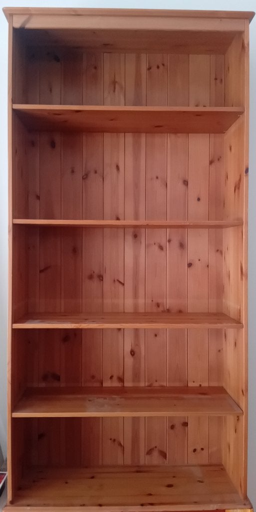 Pine boekenkast, Huis en Inrichting, Kasten | Boekenkasten, Ophalen, Met plank(en), Gebruikt, 50 tot 100 cm