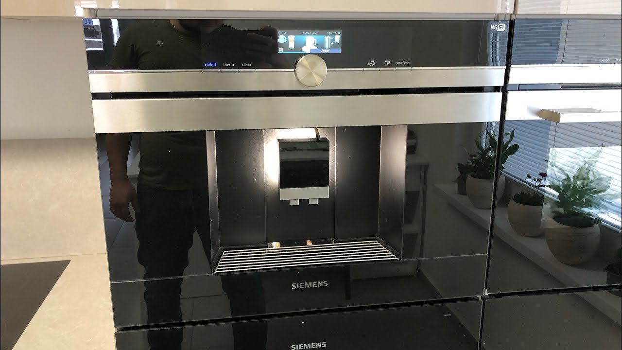 Machine à café encastrable Siemens – Haut de gamme, Electroménager, Enlèvement, Comme neuf, Cafetière, Café en grains