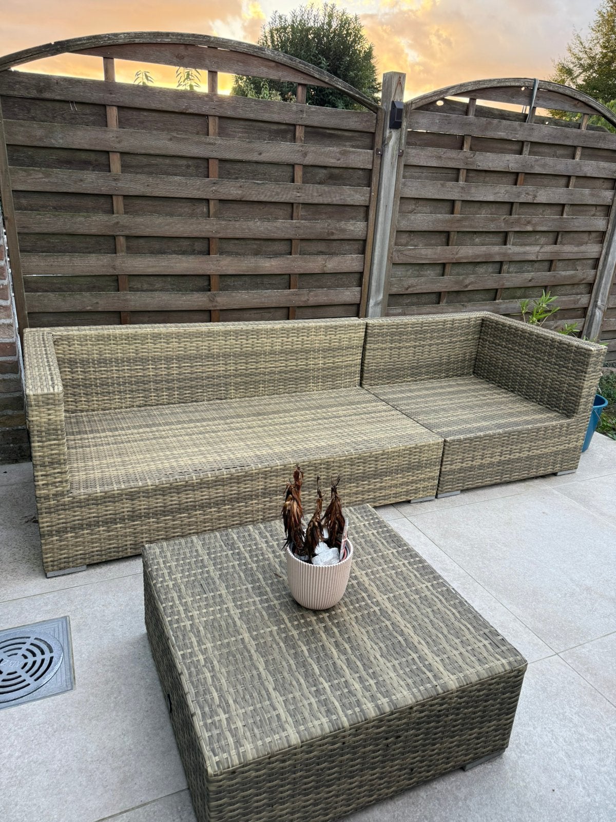 Tuinset met kussens, Tuin en Terras, Ophalen, Gebruikt
