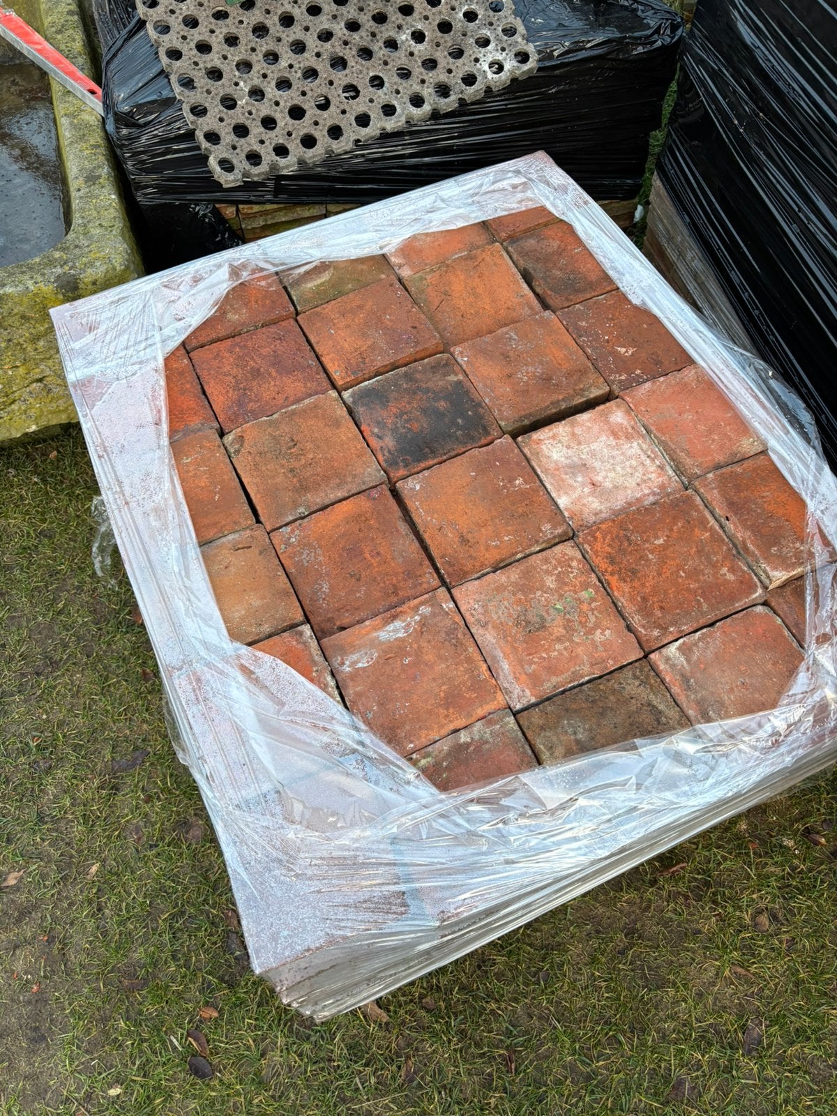 Lot Antieke terracotta tegels. Voor info BELLEN 0474220705, Antiek en Kunst, Ophalen