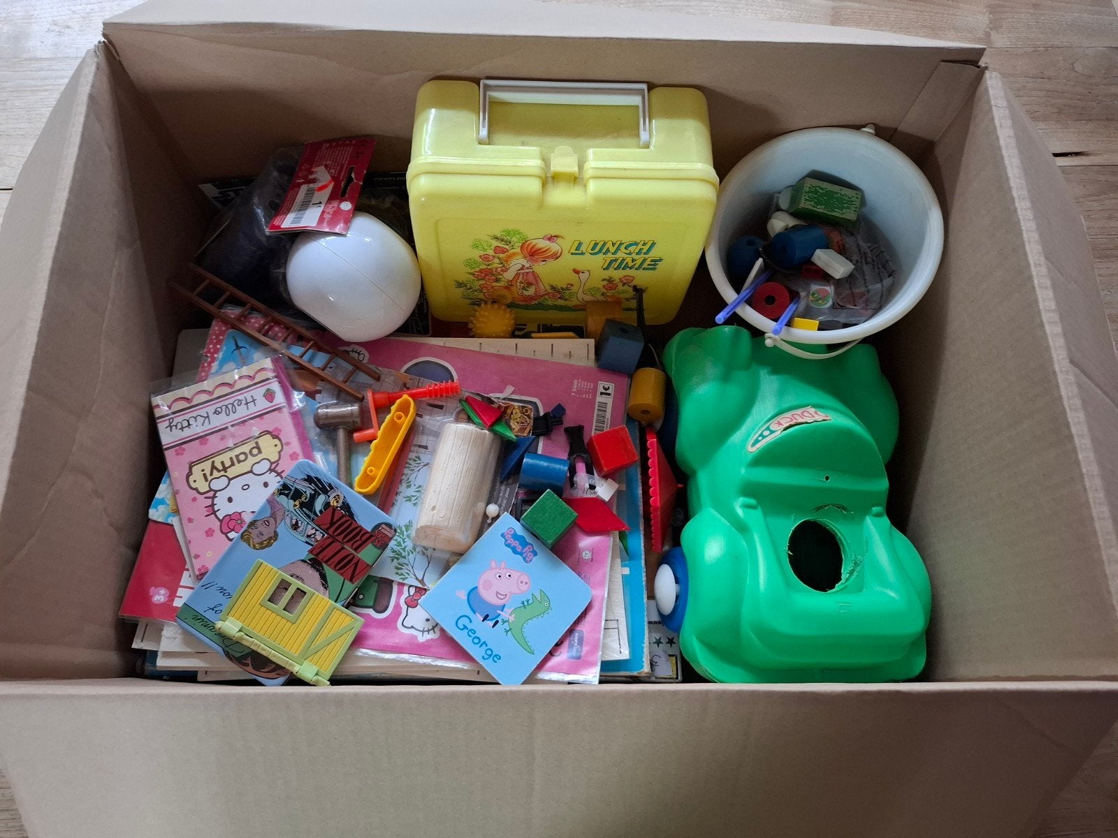 Grote doos met speelgoed voor €2! Nieuw en gebruikt!, Kinderen en Baby's, Speelgoed | Overig, Ophalen of Verzenden, Zo goed als nieuw