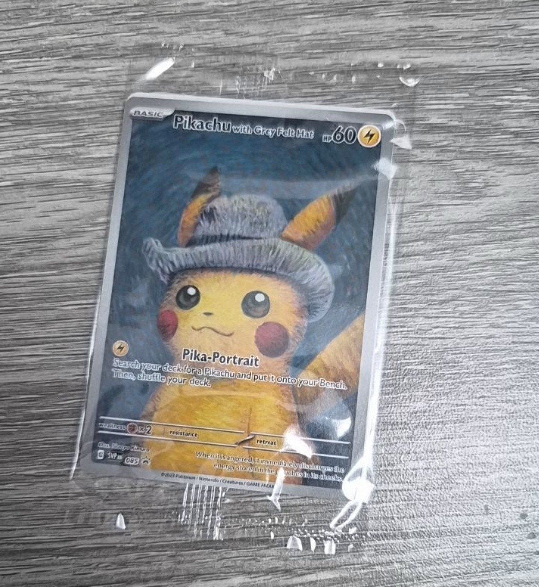 Pikachu with Grey Felt Hat | Pokémon x Van Gogh | Sealed / N, Ophalen of Verzenden, Nieuw, Overige typen, Foil