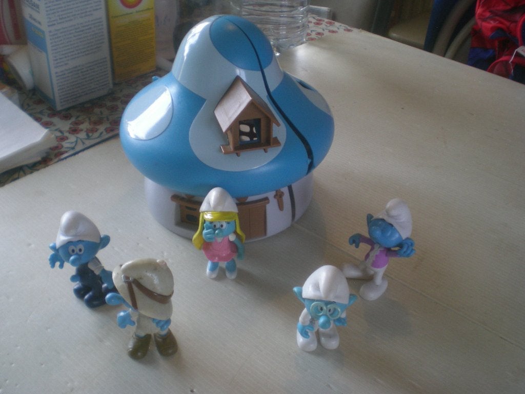 smurfen met huis (volledig), Ophalen of Verzenden, Zo goed als nieuw