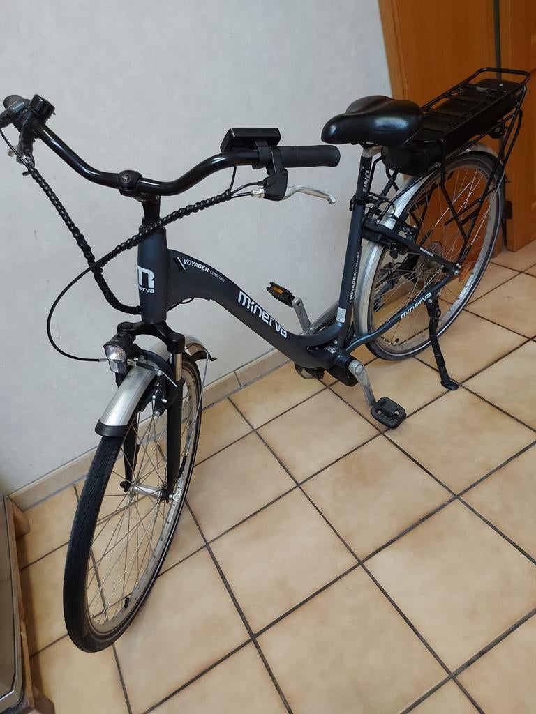 Dames elektriche fiets Minerva als gloedenieuw, Fietsen en Brommers, Elektrische fietsen, Ophalen