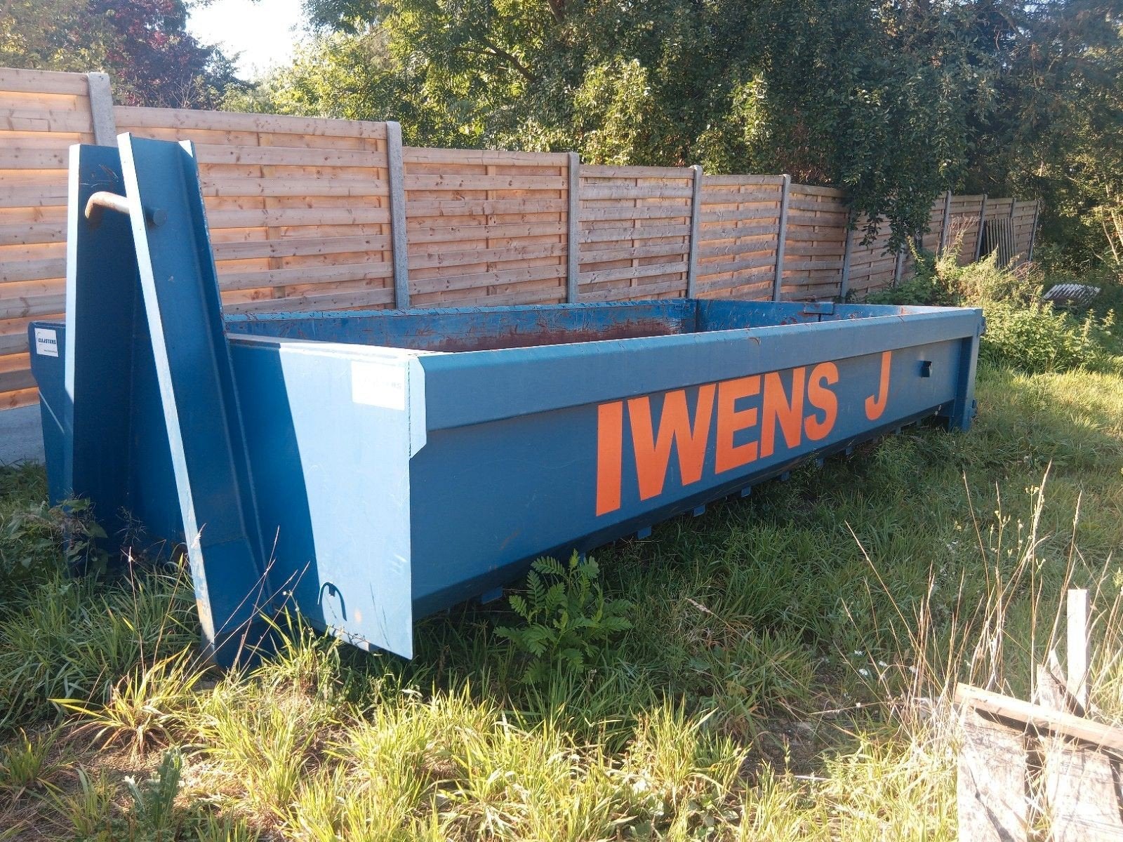 container Clijsters 10 m3 kuub, Ophalen