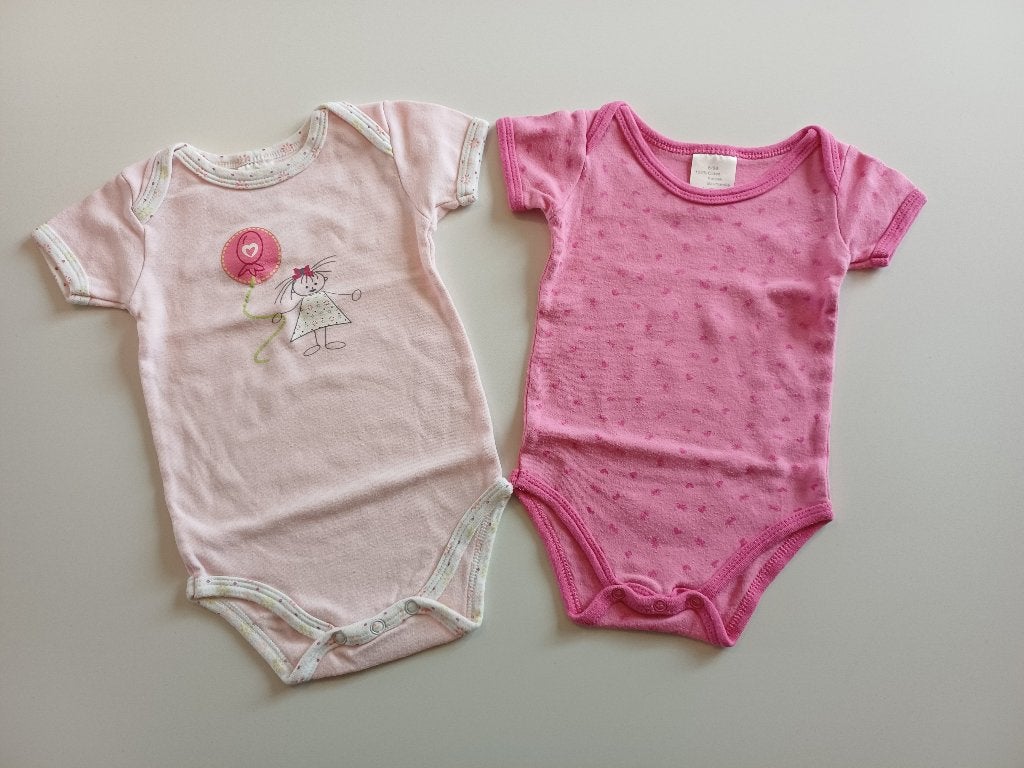 2 rompers maat 68, Kinderen en Baby's, Babykleding | Maat 68, Ophalen of Verzenden, Gebruikt, Meisje, Nacht- of Onderkleding
