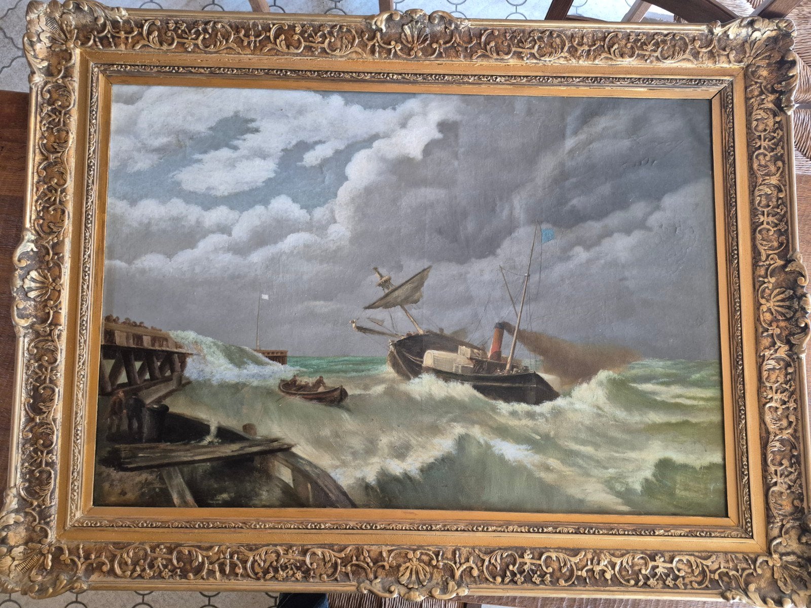 Peinture authentique de Victor Placquet de 1913, Antiquités & Art, Œuvre originale, Peinture à l'huile, Enlèvement, Réaliste