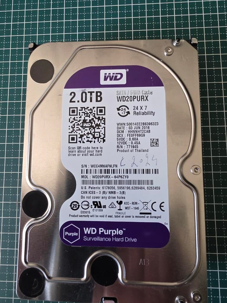 harddisk, Enlèvement