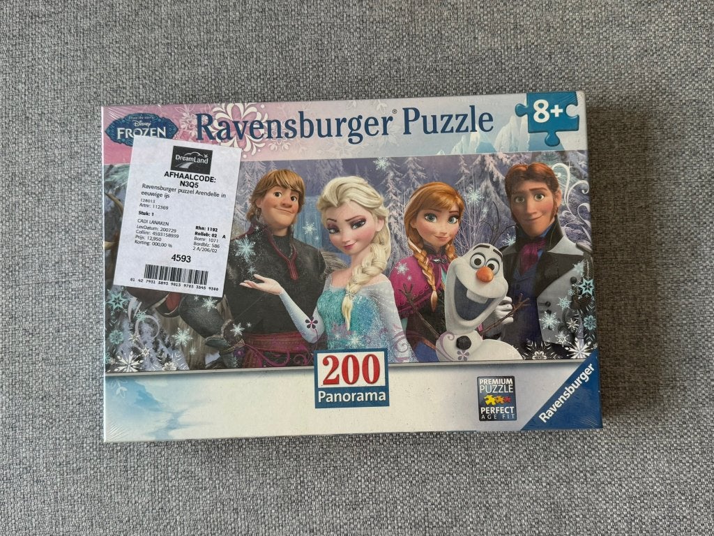 179. Puzzel - Disney - Frozen - 200 stuks NIEUW, Ophalen of Verzenden, Meer dan 50 stukjes, Nieuw, 6 jaar of ouder