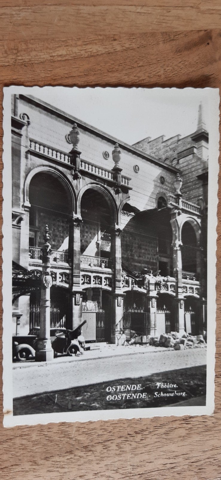 CARTE-PHOTO : THÉÂTRE D'OstenDE, 1940, Collections, Enlèvement ou Envoi