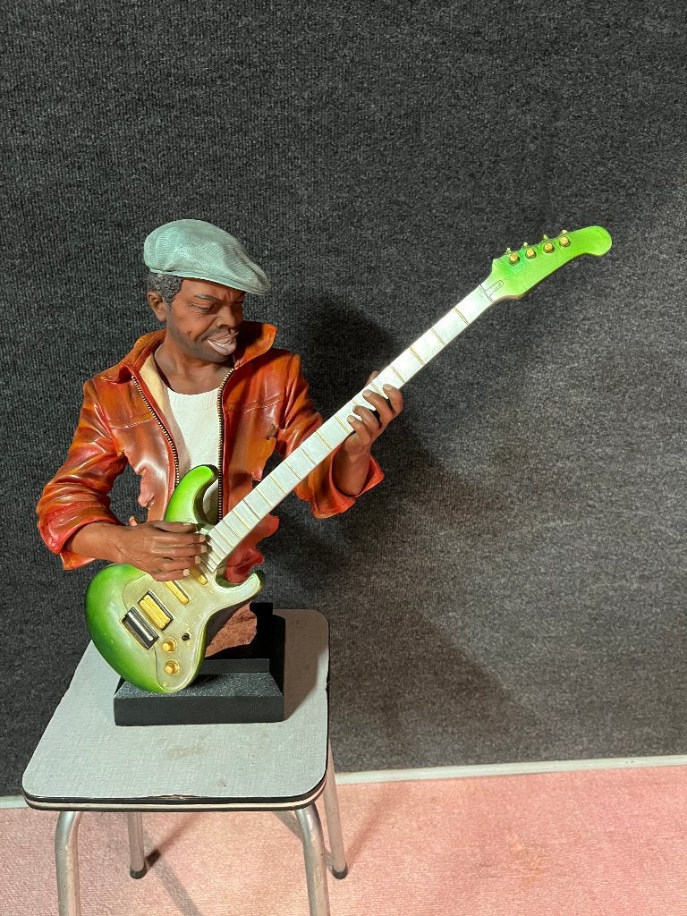 Artistiek Beeld gitarist Le monde Du Jazz, Ophalen