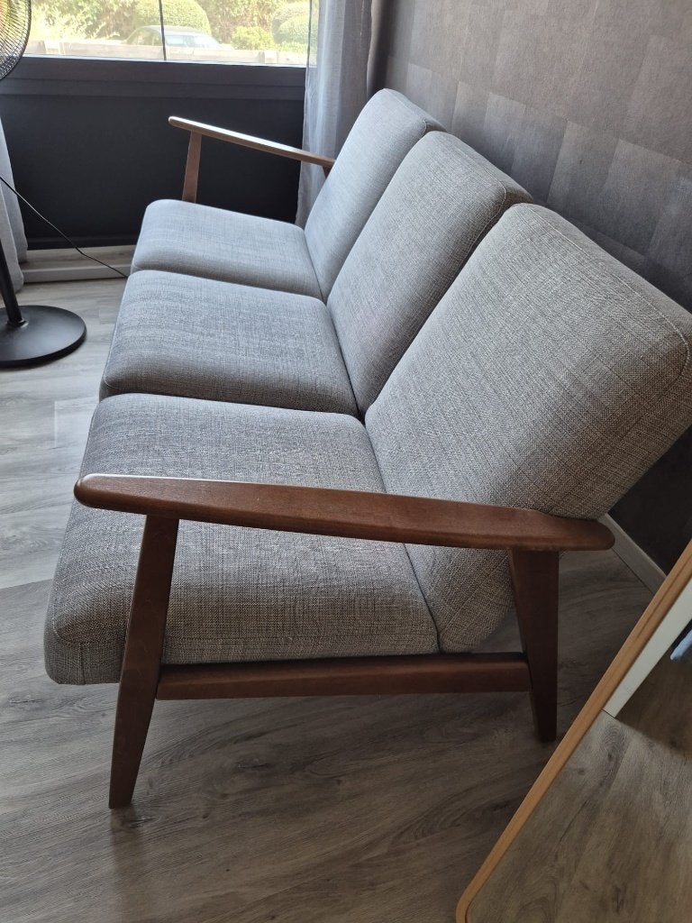 ZETEL 3 ZIT IKEA EKENASET GRIJS, Ophalen, 150 tot 200 cm, Driepersoons, 75 tot 100 cm