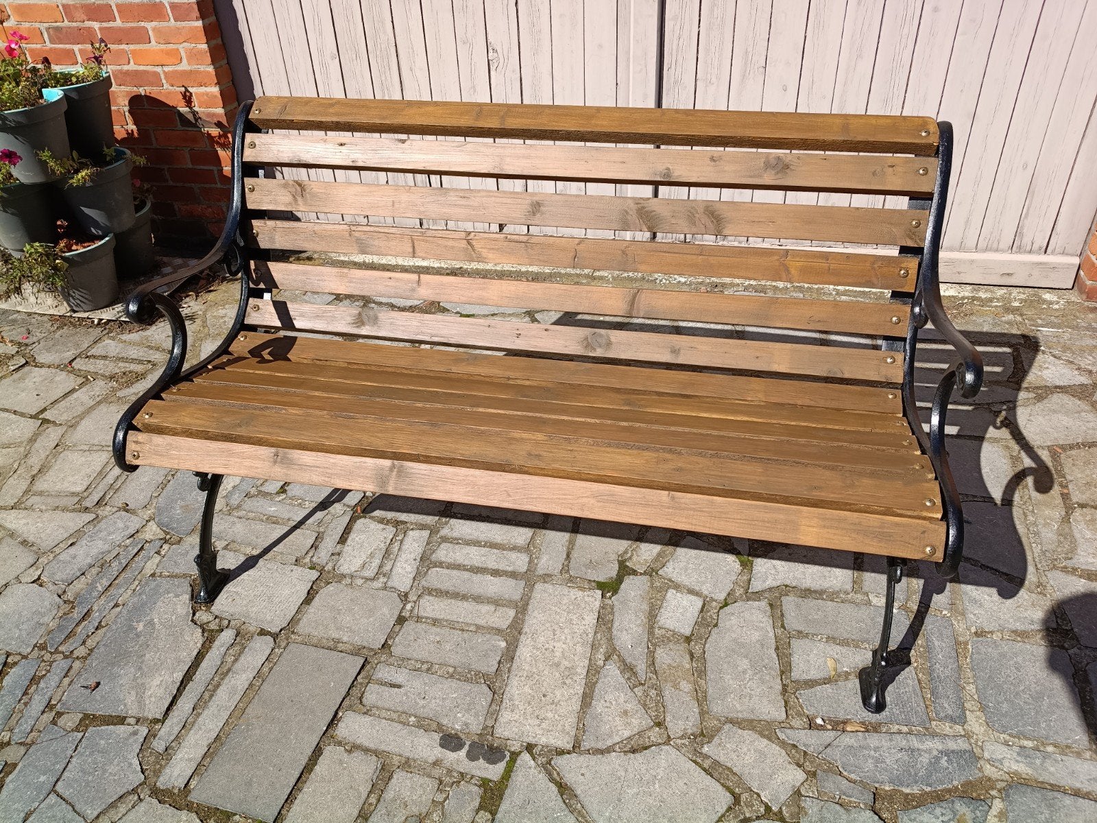 tuinbank gietijzer, Ophalen