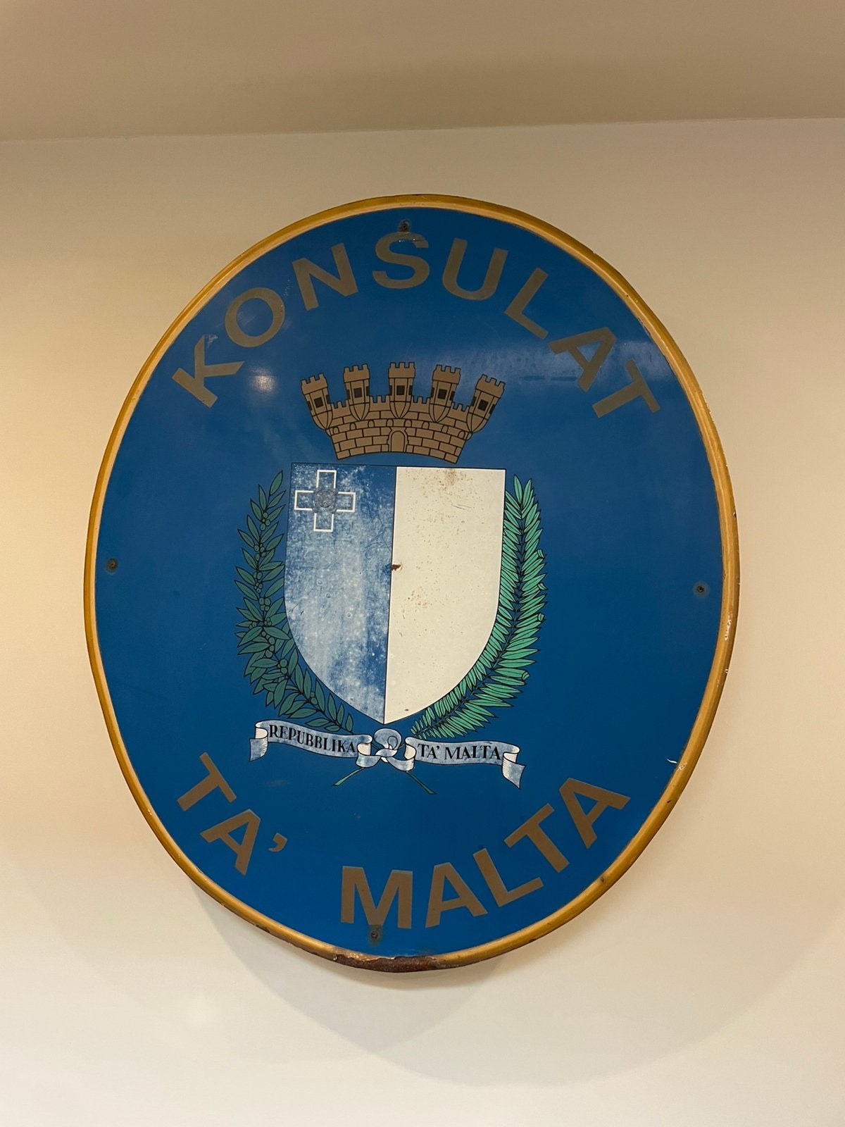 Wandbord origineel, Ophalen, Zo goed als nieuw