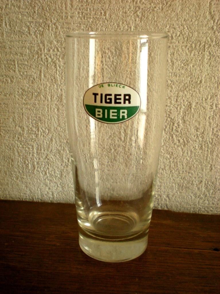 De Blieck Tiger bier 25 cl, Ophalen of Verzenden, Zo goed als nieuw, Glas of Glazen