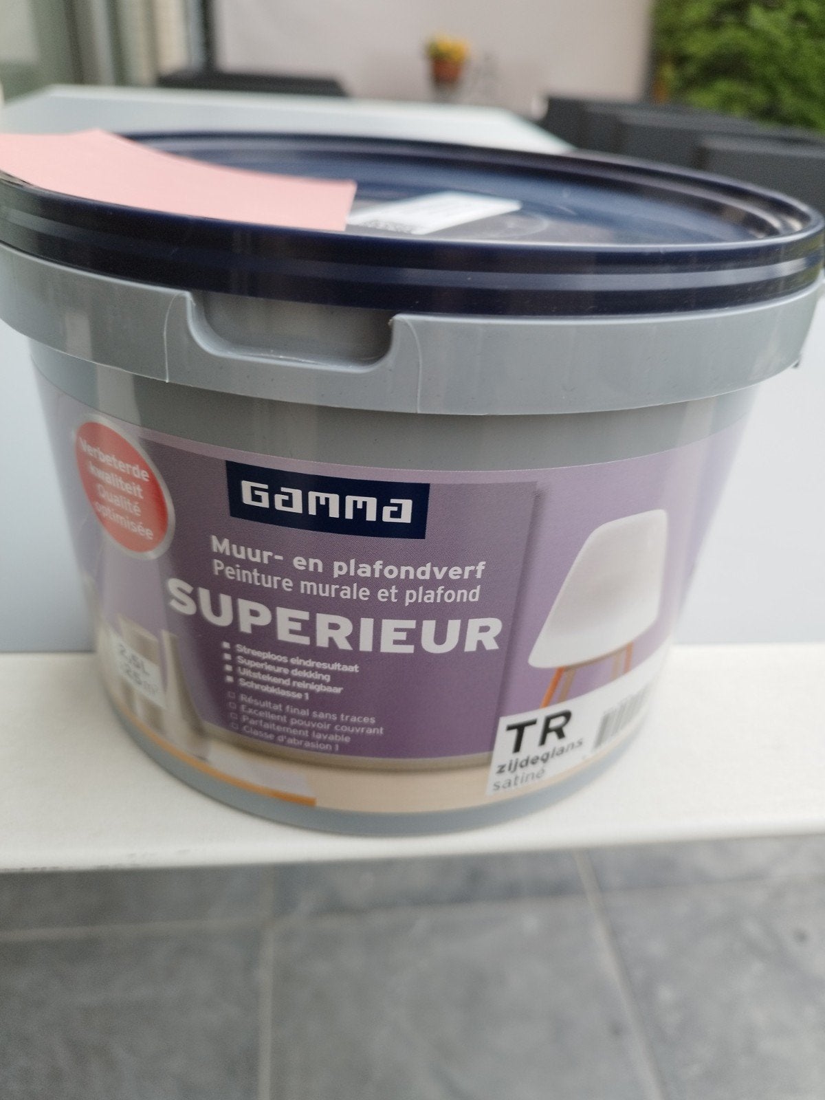 latex erf Satin, Bricolage & Construction, Peinture, Vernis & Laque, Moins de 5 litres, Enlèvement ou Envoi, Neuf