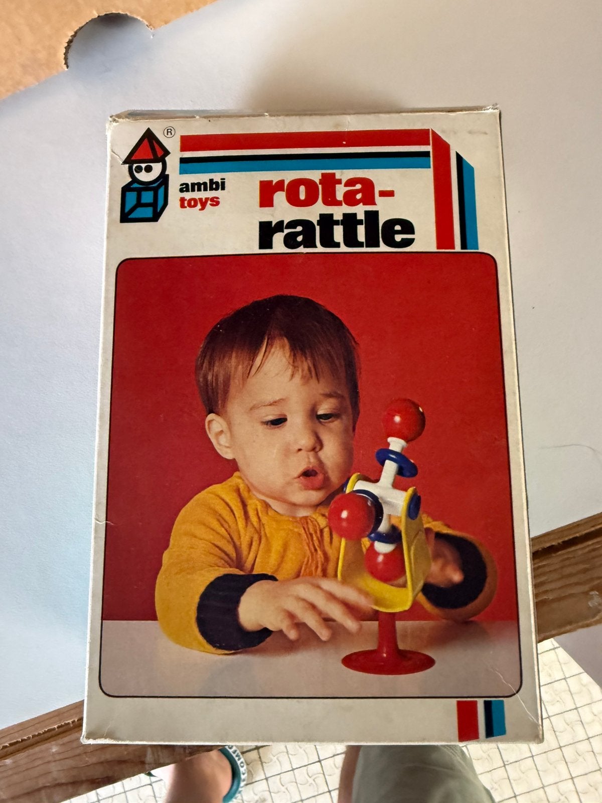 Retro rota-rattle speelgoed, Ophalen, Zo goed als nieuw