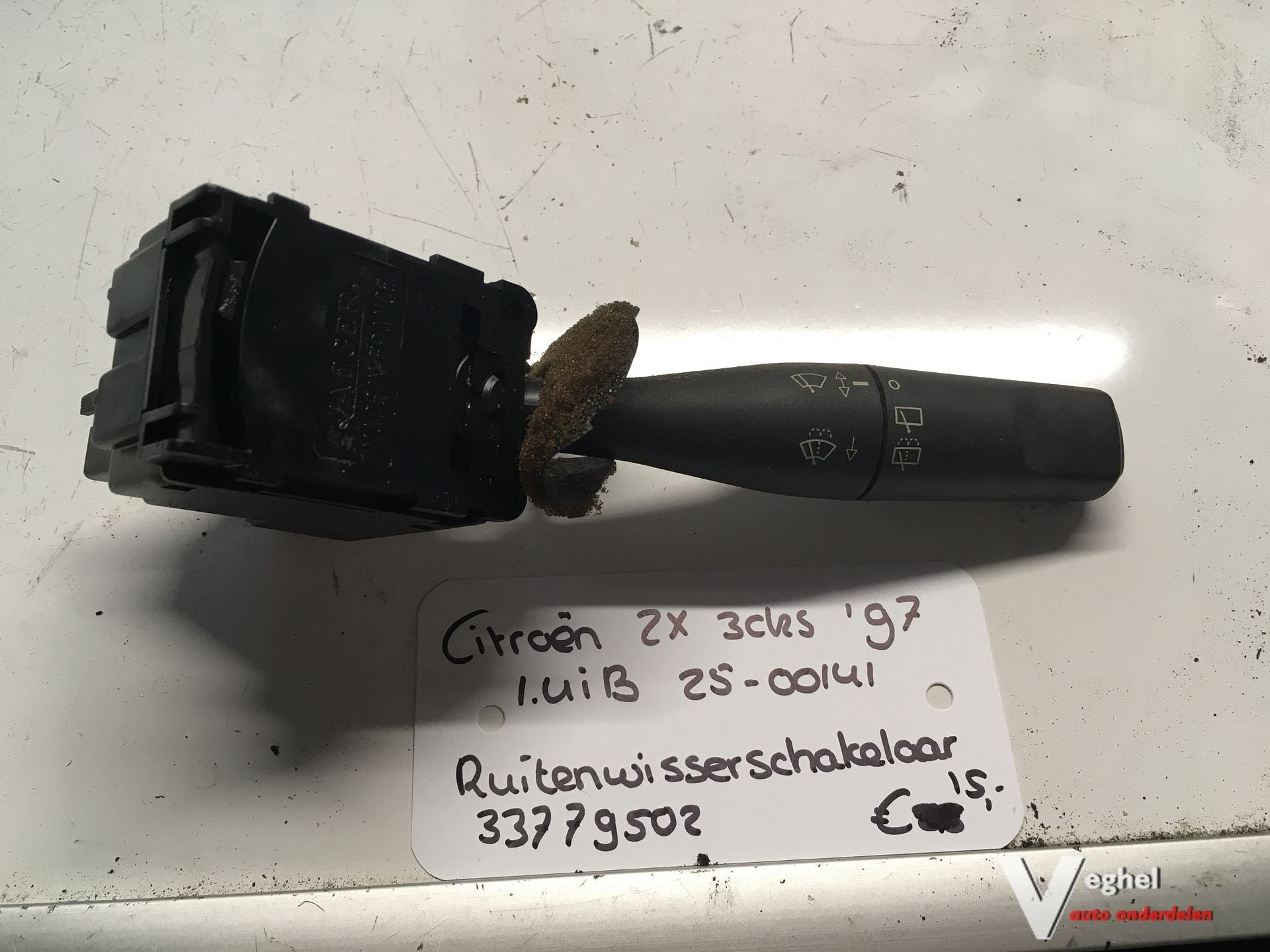 Citroen ZX 1.4 B 3drs 1997 2500141  Ruitenwisserschakelaar 3, Autos : Pièces & Accessoires, -, Utilisé, -, -