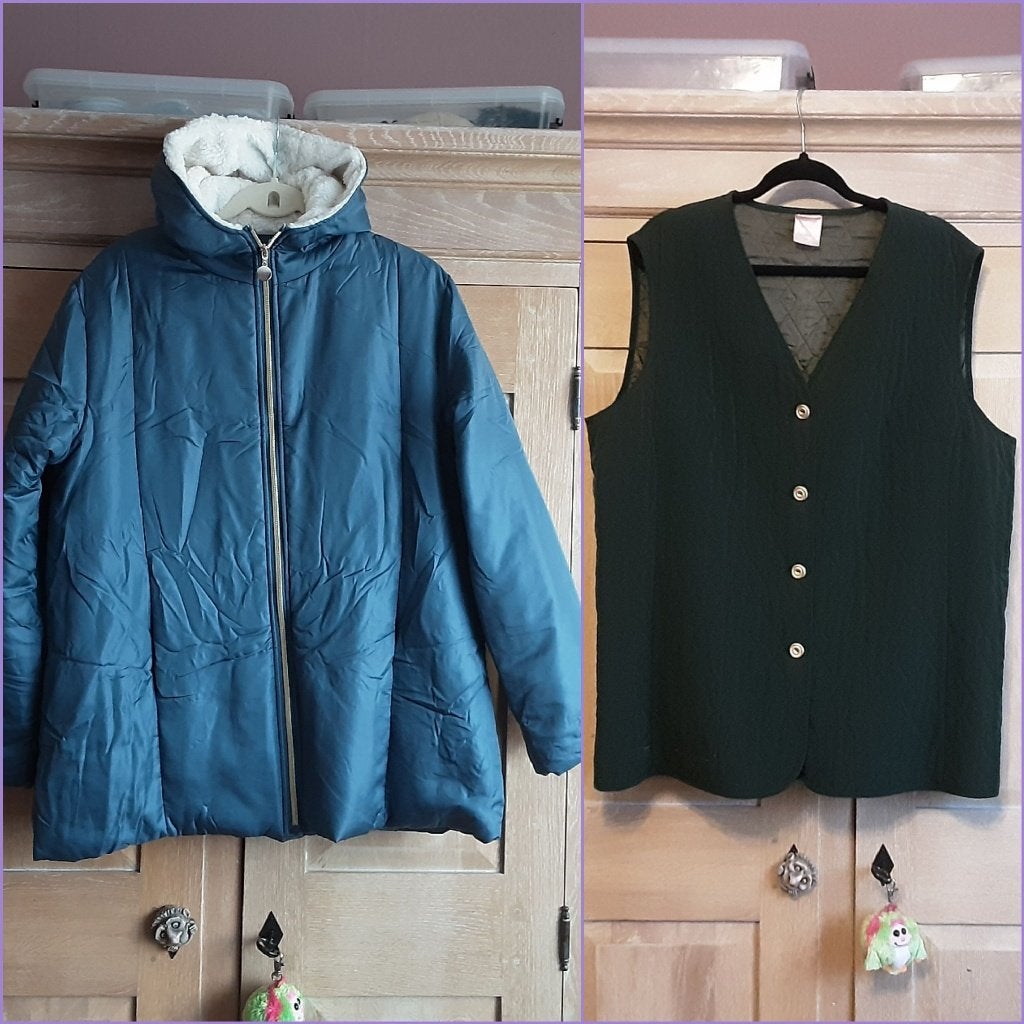 Splinternieuwe tussensesoen jas + GRATIS bodywarmer gedraagd, Enlèvement ou Envoi, Neuf, Taille 42/44 (L), Bleu