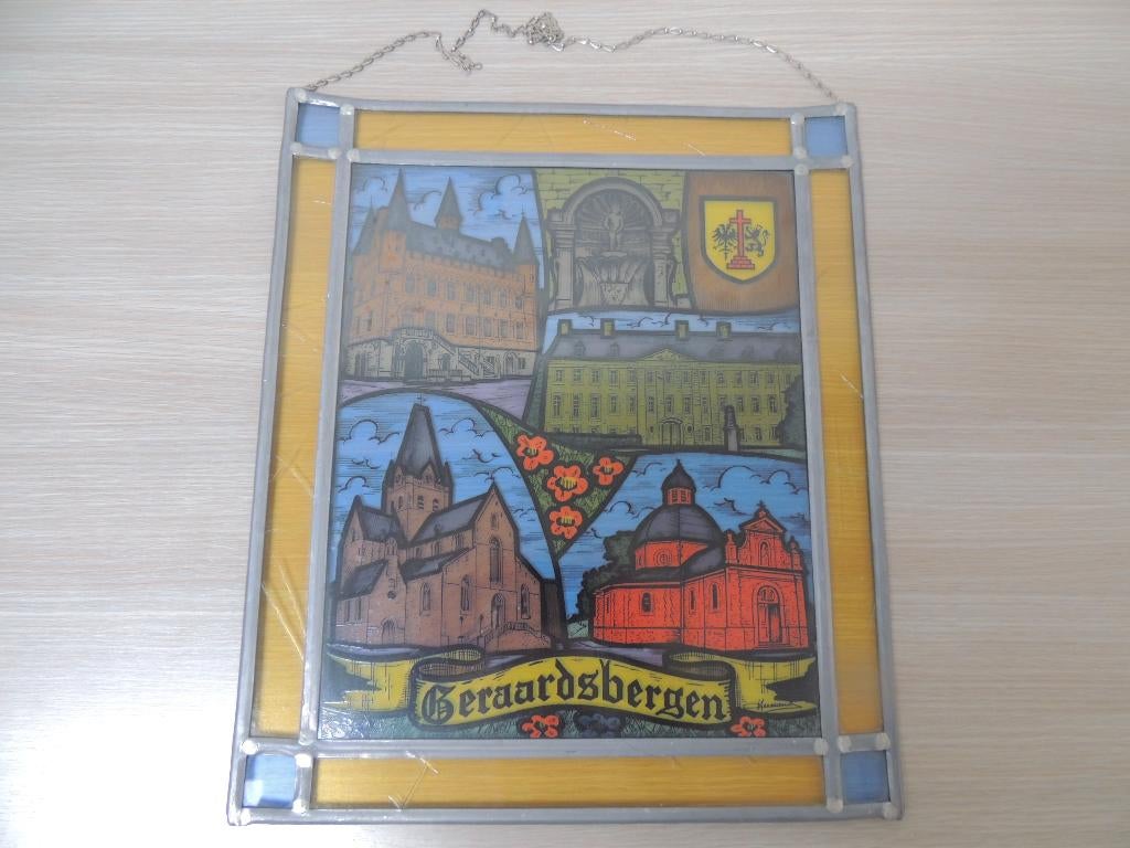 Glasraam in lood , Geraardsbergen, Ophalen